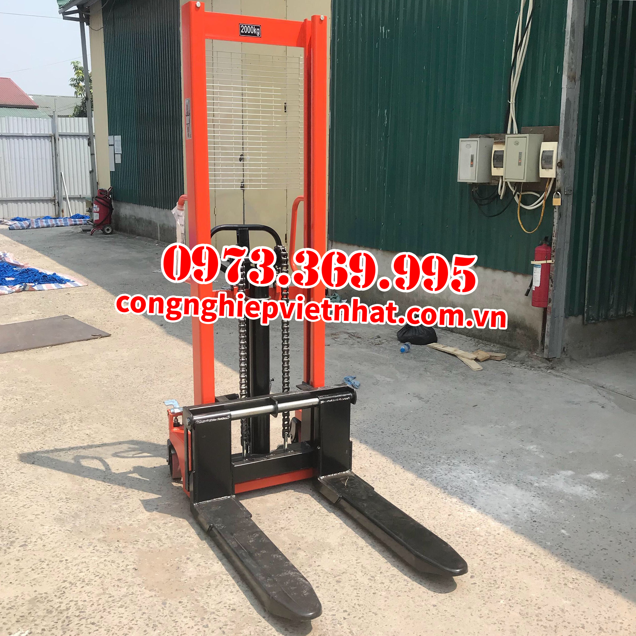 Xe nâng tay cao không phanh chất lượng bền bỉ bảo hành dài hạn 3 Xe nâng tay cao không phanh