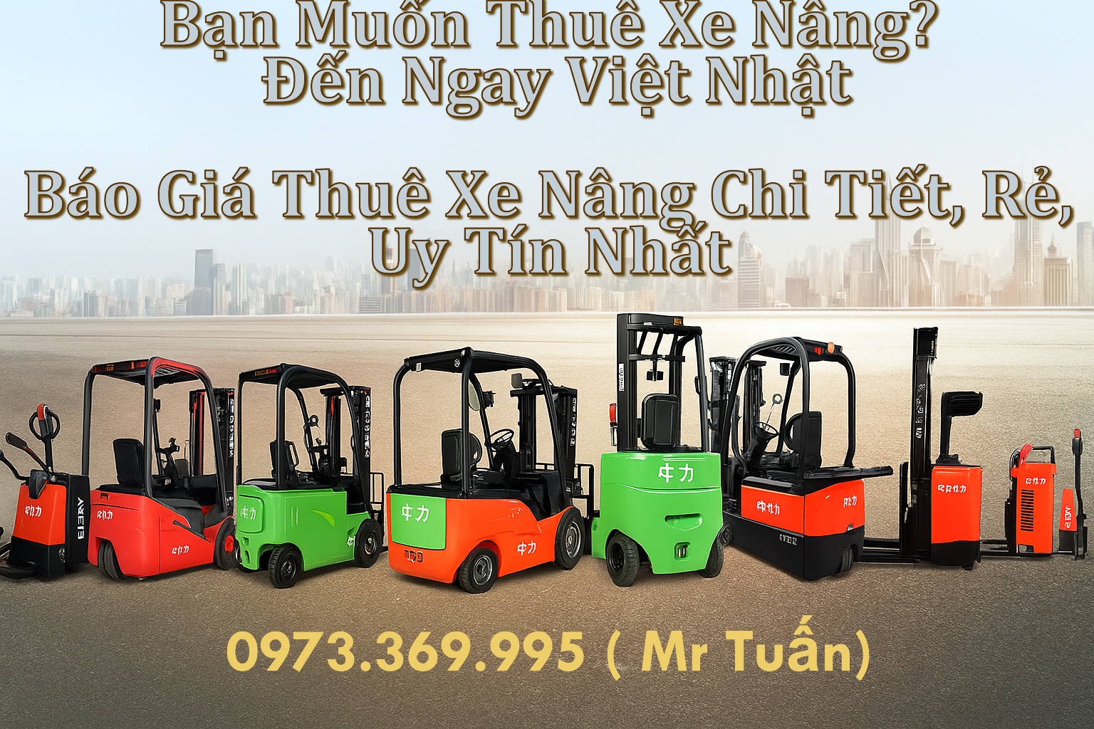 bảng giá thuê xe nâng