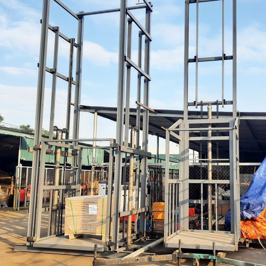 Thang Nâng Hàng Thủy Lực ELP0.5-4.0M 500kg Cao 4m 2 Thang nâng hàng thủy lực ELP0.5-4 500kg nâng cao 4m nhập khẩu
